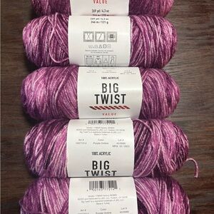 Big Twist Value Acrylic Yarn - Purple Ombre